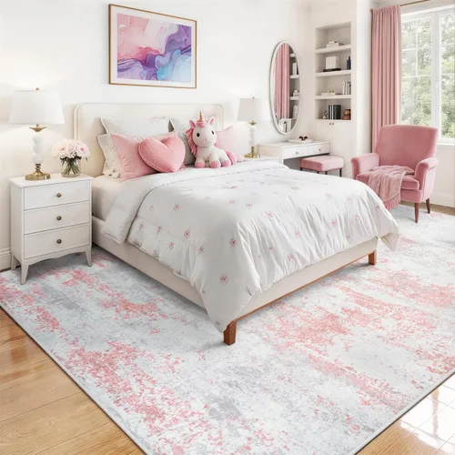 Miniatura 87 de 5x7 Area Rugs for Living Room Rug Washable: Abstract Rug for Dining Room Bedroom Carpet Non Slip 5 by 7 Indoor Modern Nursery Home Office Beige