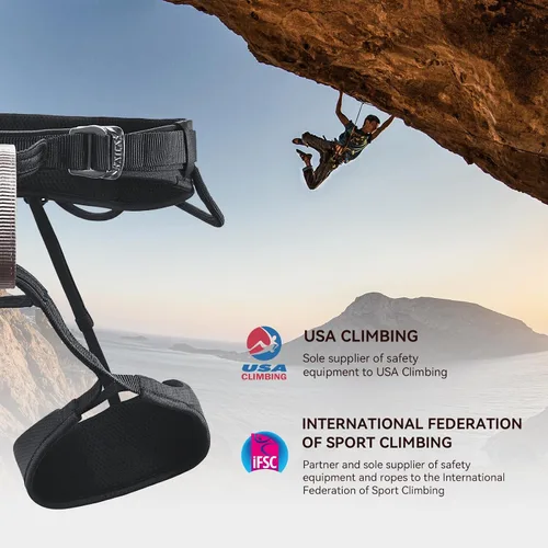 Miniatura 8 de Kailas Airo Arnés de Escalada en Roca para Hombres, Montañismo, Escalada en Hielo en Árboles, Mujeres, Arnés de Seguridad de Medio Cuerpo para Rapel