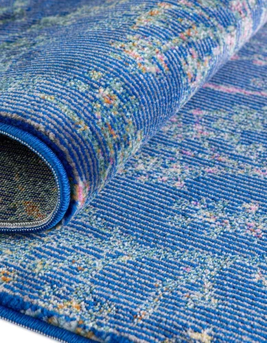 Miniatura 6 de Unique Loom Blossom Collection - Alfombra de área Yoshino (2' x 3' 1", rectangular, azul/verde)