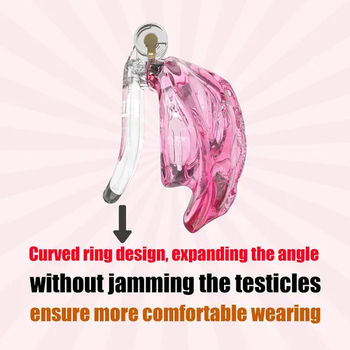 Miniatura 2 de Jaula de castidad para hombres Sissy con una vagina suave y realista - Dispositivo de castidad Yithuet Cobra de material TPE suave, transpirable