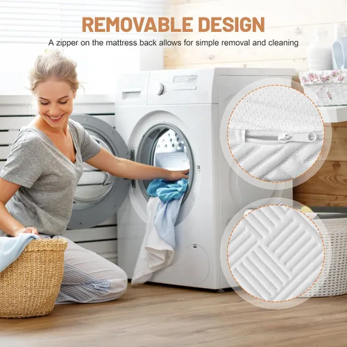 Miniatura 8 de WEUP Colchón individual para niños de 8 pulgadas, colchón de espuma viscoelástica firme media en una caja para aliviar el dolor de espalda, sueño