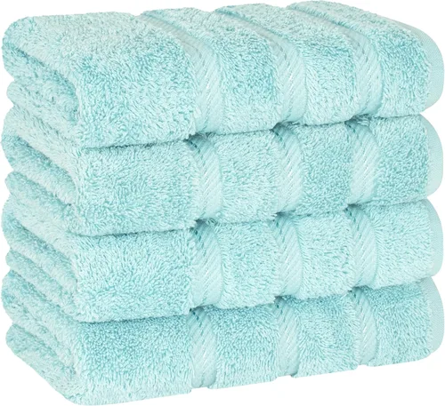 Miniatura 16 de American Soft Linen - Juego de 4 toallas, 100% de algodón turco, 27 x 54 pulgadas, tamaño extragrande, toallas para la ducha, color amarillo