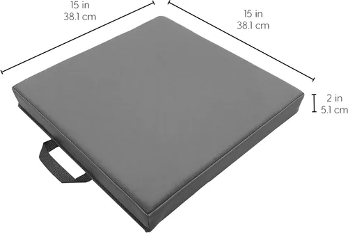 Miniatura 2 de Factory Direct Partners SoftScape - Cojines de piso cuadrados de 15 pulgadas con asas para salón de clases; asientos flexibles para guardería