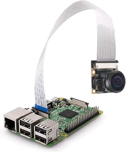 Miniatura 5 de DORHEA Cámara Raspberry Pi 4 B - 222 FoV Fisheye Cámara Web Gran Angular Con Visión Nocturna, 5 Megapíxeles 1080p OV5647 Módulo de Video para Pi