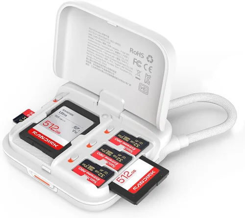 Miniatura 9 de PGYTECH CreateMate - Mini lector de tarjetas SD para Pocket 4, lector de tarjetas SD 4.0/Micro SD 2 en 1 de alta velocidad con almacenamiento