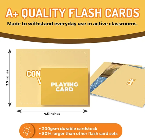 Miniatura 3 de 50 Tarjetas de sustantivos, tarjetas fotográficas educativas divertidas para construir vocabulario para niños, educación en casa, adultos, personas
