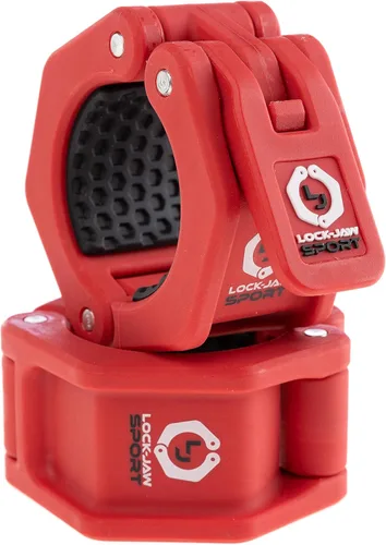 Miniatura 5 de Lock-Jaw Sport - Collar de barra olímpico - Abrazadera de barra de liberación rápida (rojo)