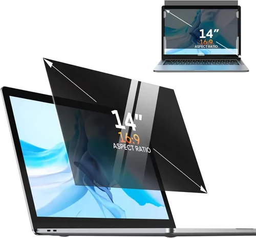 Miniatura 7 de 2 pantallas de privacidad para laptop de 23 pulgadas, protector de pantalla extraíble con filtro de aspecto 16:9 para laptop de 23 pulgadas