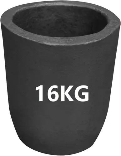LSMIITTH Crisol de grafito de arcilla de 35 lbs/16 kg para fundición de metal crisol de refinación de aluminio plata cobre latón oro - # 16 Crisol
