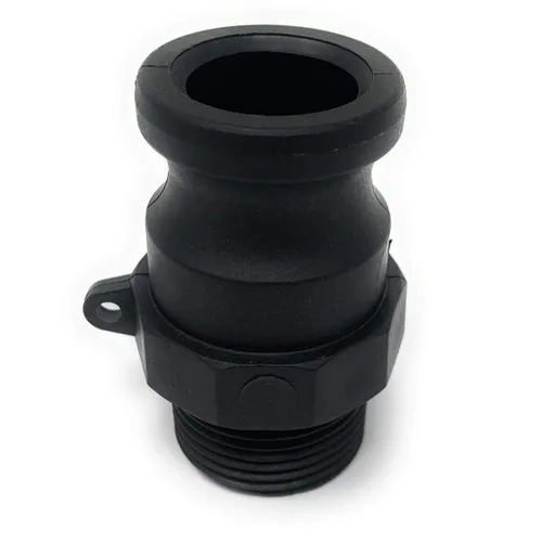 Gloxco Acoplamiento de leva y ranura de polipropileno tipo F, adaptador Camlock macho de 1" x 1" NPT macho (CAM-10-F-PP)