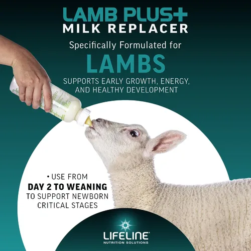 Miniatura 2 de ANNUSO LIFELINE Lamb Plus+ - Reemplazo de leche, bolsa de 6 libras, 23% de proteína y 30% de grasa, mejorado con LifePulse para mayor apoyo, fomenta