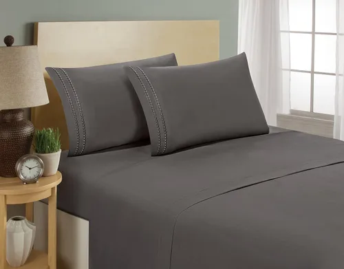 Miniatura 22 de ¡Juego de sábanas de lujo de 4 piezas en Amazon! Diseño de calidad egipcia con 1500 hilos Elegant Comfort - Resistente a las arrugas y al Morado