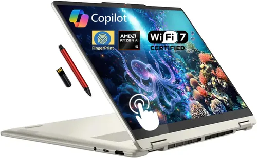 Miniatura 10 de Lenovo Yoga 7i 2 en 1, computadora portátil, pantalla táctil FHD+ 2K de 16 pulgadas, Intel Core Ultra 7 155U de 12 núcleos, LPDDR5X 16 GB, SSD 1 TB