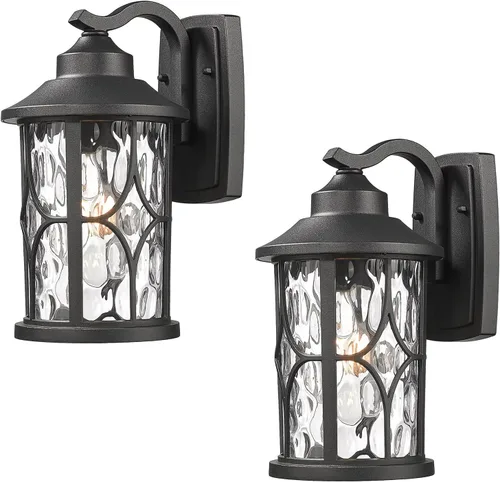 Miniatura 16 de zeyu 2 unidades de luces de aplique de pared para exteriores, luces modernas de granja para porche de casa, aluminio fundido en acabado blanco