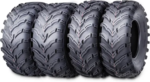 Miniatura 7 de ROADGUIDER Juego de 4 neumáticos ATV/UTV 22x7-11 delanteros y 22x10-9 traseros /6PR 20mm de profundidad compatible con Honda Recon 250 Suzuki Ozark