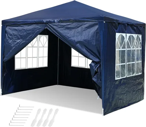 Yescom Tienda de campaña cerrada de 10 x 10 pies para fiestas de boda al aire libre con 4 paredes laterales extraíbles para eventos de fiestas