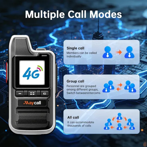 Miniatura 5 de Walkie Talkies globales con tarjeta SIM de servicio de por vida, radio de red Walkie Talkies de alcance ilimitado, radios bidireccionales, batería