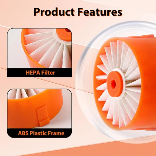 Miniatura 4 de Filtro de repuesto para aspiradora inalámbrica Black & Decker Powerseries Extreme para BSVF1 BSV2020 BSV2020G y BSV2020P. Reemplazar la pieza #