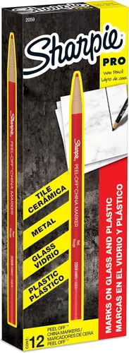 Sharpie Peel Off - Marcador de cera para porcelana 1 unidad color blanco