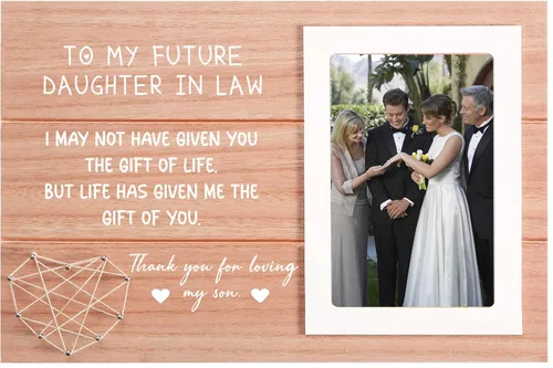 Miniatura 19 de Regalo de marco de fotos de boda para dama de honor de la novia, despedida de soltera, ducha nupcial para mejores amigas, hermana, mejor amiga - "Él