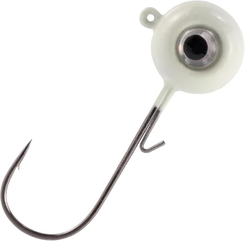 Dr.Fish Paquete de 10 Cabezas de Jig de Pesca con Ojo 3D Bola Swimbait Jig Agua Salada Agua Dulce Lubina Walleye Anzuelos de Pesca Crappie Trucha