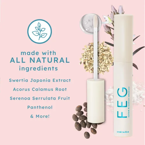 Miniatura 5 de FEG Suero potenciador de cejas para cejas más gruesas Suero natural para mejorar las cejas para crecer y engrosar las cejas Estimula