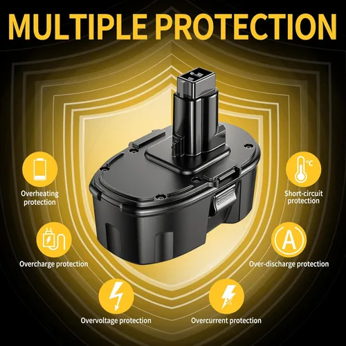 Miniatura 4 de 4 piezas de repuesto Ni-Mh de 6.0 Ah para Dewalt 18 V batería compatible con Dewalt 18 voltios XPR batería DC9096 DC9098 DC9099 DE9039 DC9182 DE9095