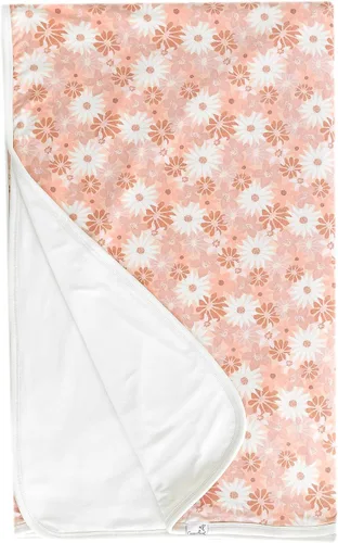 Miniatura 15 de Copper Pearl Manta de bebé jumbo de 3 capas: edredones suaves para niños y niñas Transpirable, acogedora manta para niños pequeños Edredón