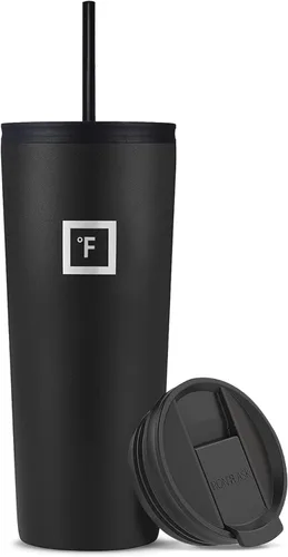 Miniatura 21 de IRON °FLASK Taza clásica - Botella de agua de acero inoxidable aislada al vacío, de doble pared, taza para beber, taza de viaje aislada
