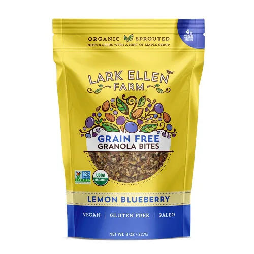 Miniatura 11 de Lark Ellen Farm Bocados de granola libre de granos, paleo; deliciosos aperitivos veganos orgánicos certificados sin gluten y cereal hecho de nueces