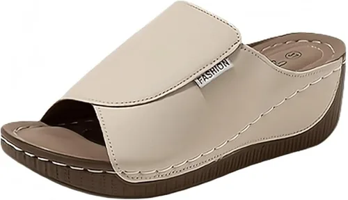 Miniatura 8 de Sandalias ortopédicas para mujer con soporte para el arco, cómodas sandalias ortopédicas de verano White
