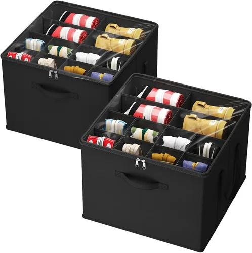 Miniatura 26 de Lifewit Organizador de almacenamiento de zapatos para armario para 12-16 pares, contenedor de almacenamiento grande de tela con cubierta