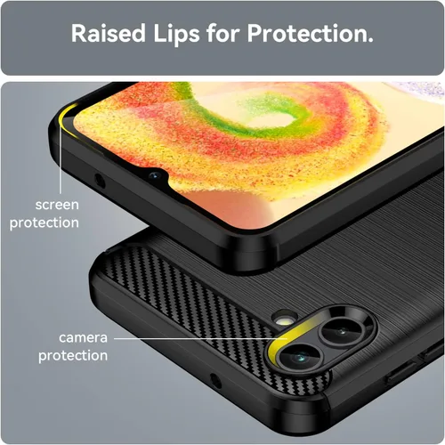 Miniatura 5 de Osophter Funda para Samsung Galaxy A04 con 2 unids Protector de pantalla Absorción de golpes Flexible TPU Caucho Protector de teléfono celular