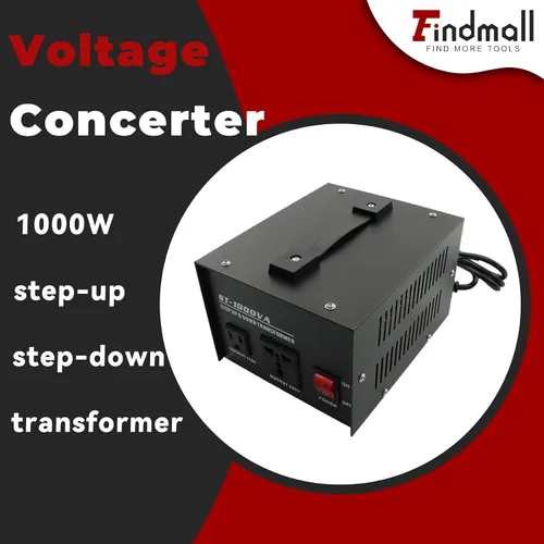 Miniatura 2 de findmall Convertidor de voltaje 1000W transformador de paso arriba/abajo 110V a 220V/220V a 110V Convertidor Transformador