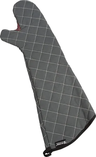 San Jamar Manopla de horno Bestguard con Webguard Plus reforzado, algodón, 17 pulgadas, negro