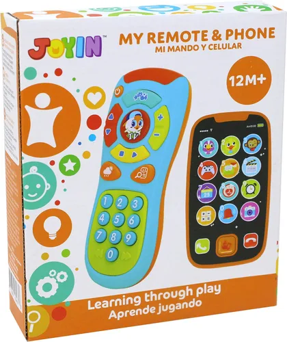 Miniatura 8 de JOYIN Teléfono de aprendizaje para bebé y juguete de control remoto para niños pequeños, divertidos juguetes de teléfono inteligente con música