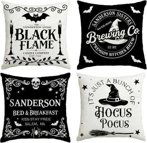 Miniatura 14 de Fundas de almohada de Navidad rosas 18x18 Juego de 4 fundas de almohada de Navidad, fundas de almohada de Navidad para sofá, sofá cama, silla
