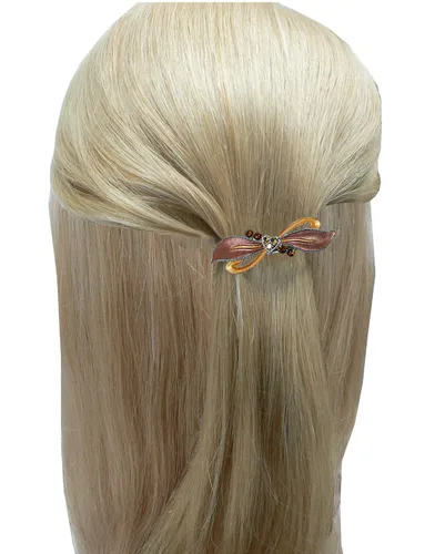 Miniatura 7 de Dz Pk Pasadores, 12 unidades, lazo para el pelo con lazo en una cinta, pinzas para el pelo francés, 2 Ea 6 colores YY86400-1-D
