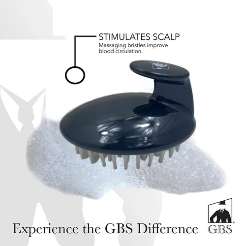 Miniatura 3 de G.B.S Cepillo masajeador de cuero cabelludo con cerdas de silicona suaves y flexibles, promueve el crecimiento del cabello, mejora la circulación