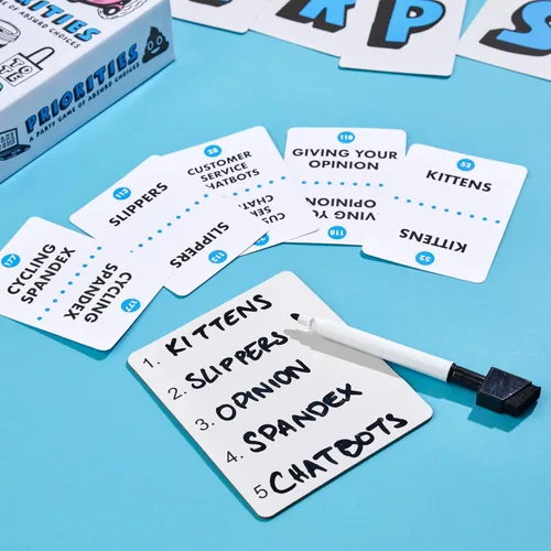 Miniatura 7 de Juego de prioridades de Hasbro Games Un juego de fiesta de opciones absurdas Divertidos juegos de cartas para adultos y adolescentes A partir