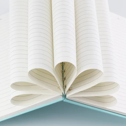 Miniatura 4 de Paquete de 4 cuadernos en espiral de tapa dura de 5.7 x 8.5 pulgadas, 80 hojas/160 páginas, cuaderno rayado universitario, papel grueso de 100 GSM