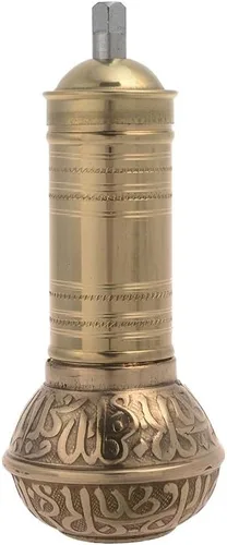 Miniatura 18 de Molinillo manual de cobre antiguo para granos de café árabes griegos turcos y sal de pimienta de especias, latón