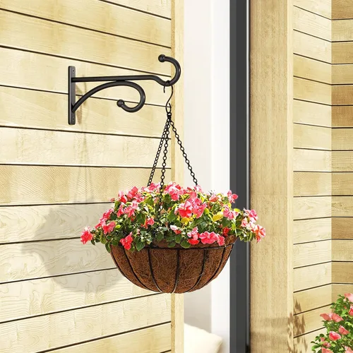 Miniatura 3 de Ganchos para colgar plantas de 6 pulgadas para interiores y exteriores, soportes de pared para plantas colgantes, canastas, campanillas de viento