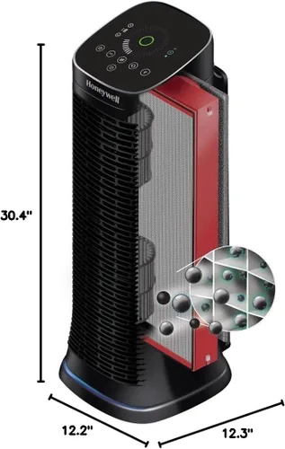 Miniatura 9 de Honeywell Air Genius HFD360 - Purificador de aire para el hogar, habitaciones grandes de hasta 1268 pies cuadrados con filtro permanente y lavable