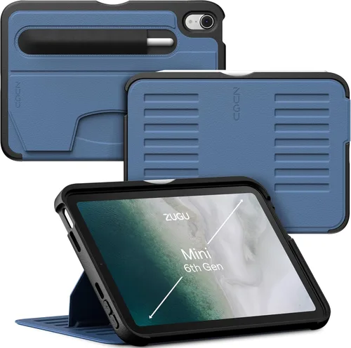 Miniatura 7 de ZUGU Case Funda protectora delgada, bolsillo para Apple Pencil de 5 pies, protección contra caídas de 5 pies, soporte magnético seguro de 7 ángulos