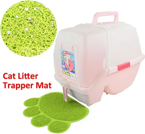 Miniatura 6 de Mantel individual de PVC para mascotas, perros, gatos, cachorros, gatitos, comida y agua, tapete antideslizante con forma de pata, color gris