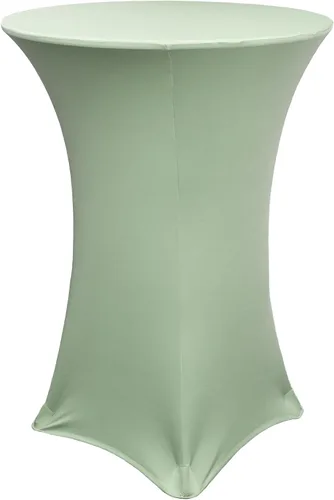 Miniatura 40 de YOUR CHAIR COVERS - Mantel redondo de elastano elástico para cóctel, 30 pulgadas de profundidad x 42 pulgadas de alto, color amarillo, mantel