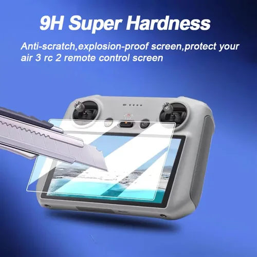 Miniatura 6 de Funda protectora de silicona para controlador + películas protectoras de pantalla HD para DJI Mini 4 Pro/Air 3/Neo Drone RC 2 Accesorios de control