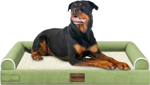 Miniatura 82 de Cama ortopédica lavable para perros medianos y grandes: cama con cojines de apoyo para perros medianos y grandes, cama impermeable de espuma tipo