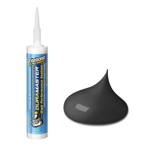 Titebond DuraMaster Sellador, negro - Sellador de construcción multisuperficie, fuerte adherencia para uso en interiores y exteriores, resistente a